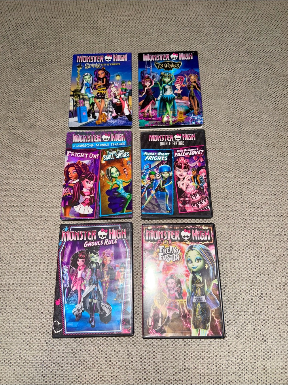 6 Monster High DVDs